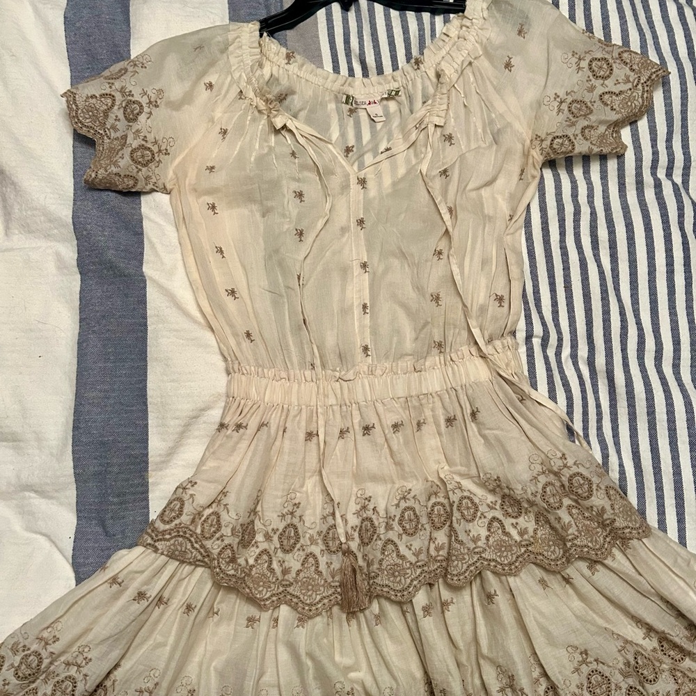 LOFT Pale Blush Long-Sleeve Two-Piece Skirt Set - Picture 3 of 8